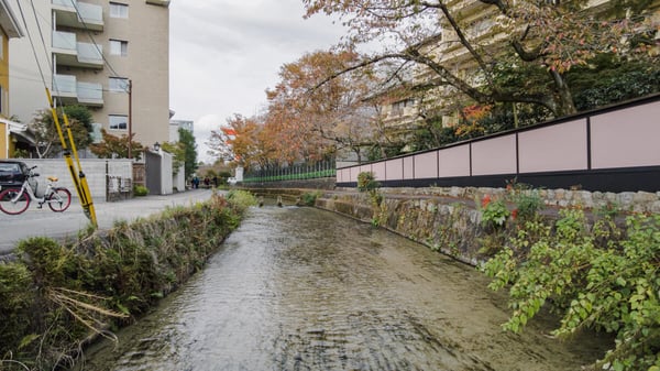 川沿いにも素敵なお店がありました