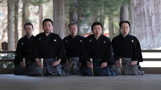 白山神社能舞台 特別番組撮影風景（地謡）