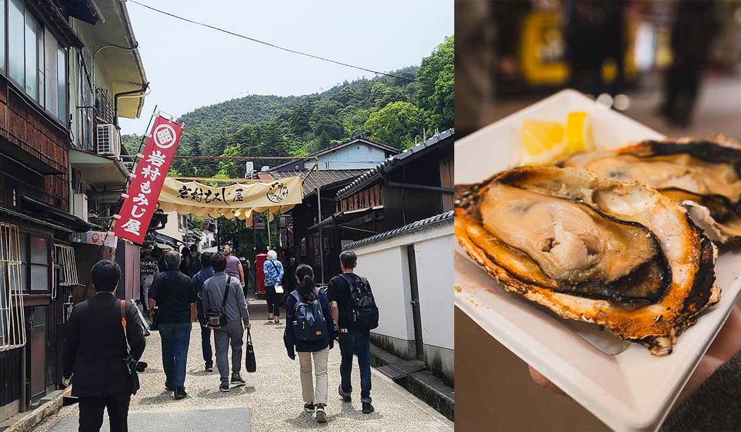 宮島の表参道商店街 ぶらり食べ歩き