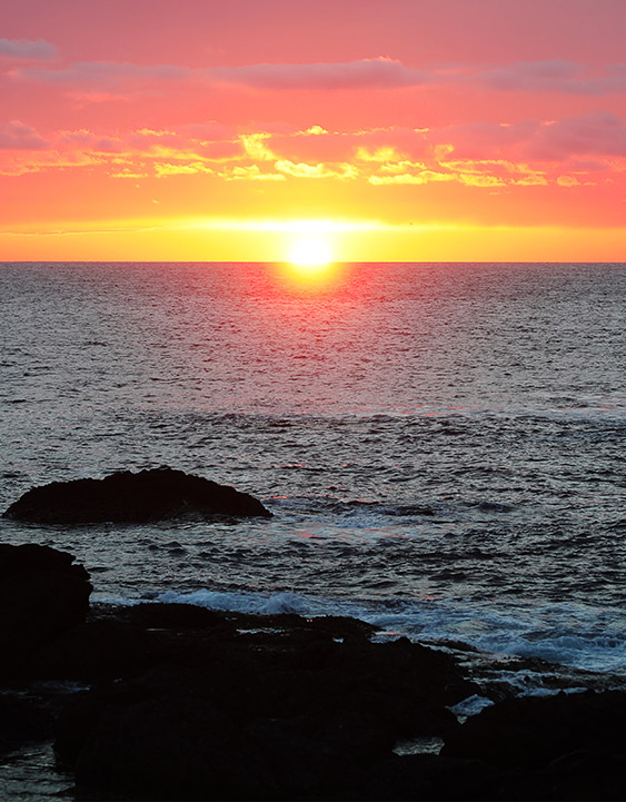 佐渡の夕日